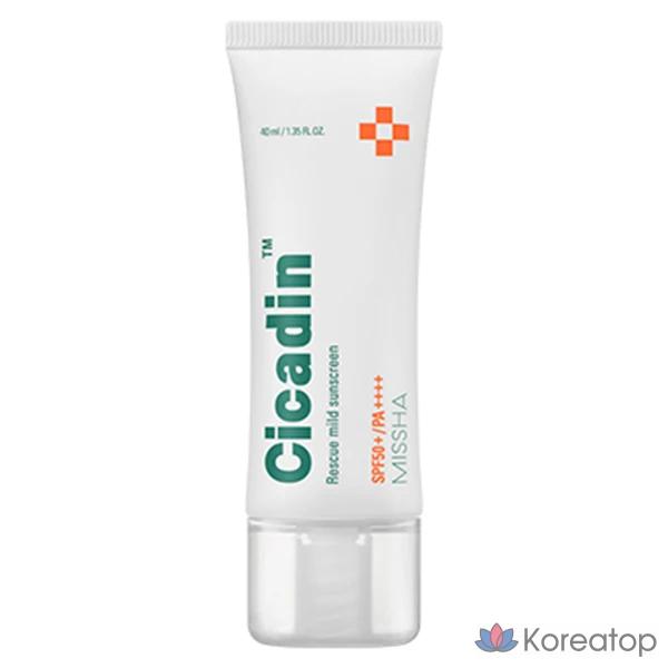 Missha Cicadin Rescue Mild Sunscreen SPF50+ PA++++, 40 мл, 1 шт.