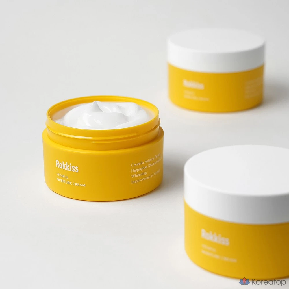 Увлажняющий крем Rokkiss Vitaful с мягкой кислотностью для отбеливания кожи, 120 г, 1 шт.