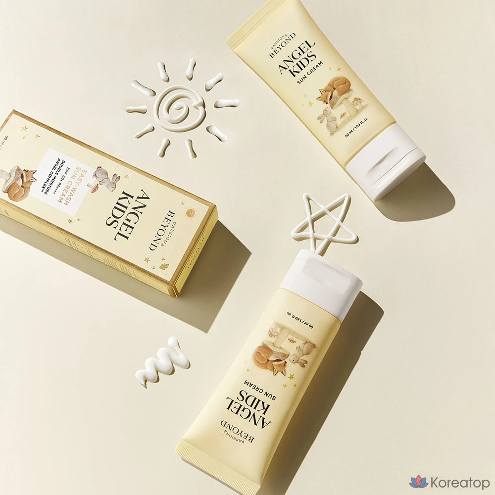 Солнцезащитный крем BEYOND Angel Kids Easy Wash Sun Cream SPF50+ PA++++, 50 мл, 1 шт.
