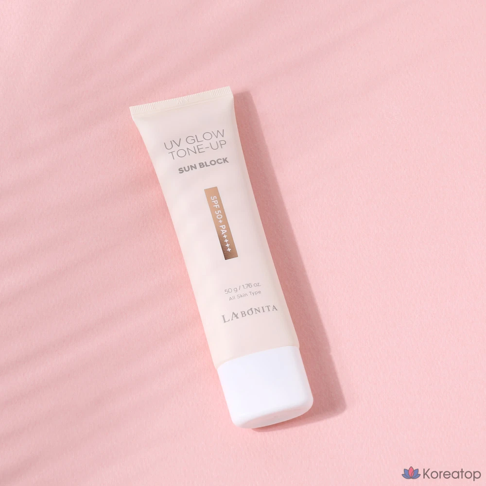 Солнцезащитный крем Labonita UV Glow Tone-Up, SPF50+ PA++++, розовый тонирующий, 1 шт., 50 г