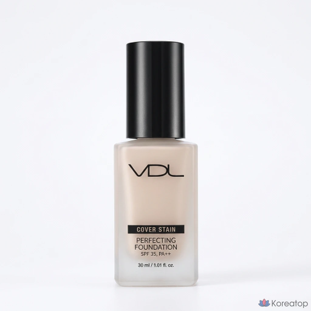 Тональная основа VDL Cover Stain Perfecting, 30 мл, 1 штука, A02 (+ Бальзам для придания блеска тостам+ мини-пакетик