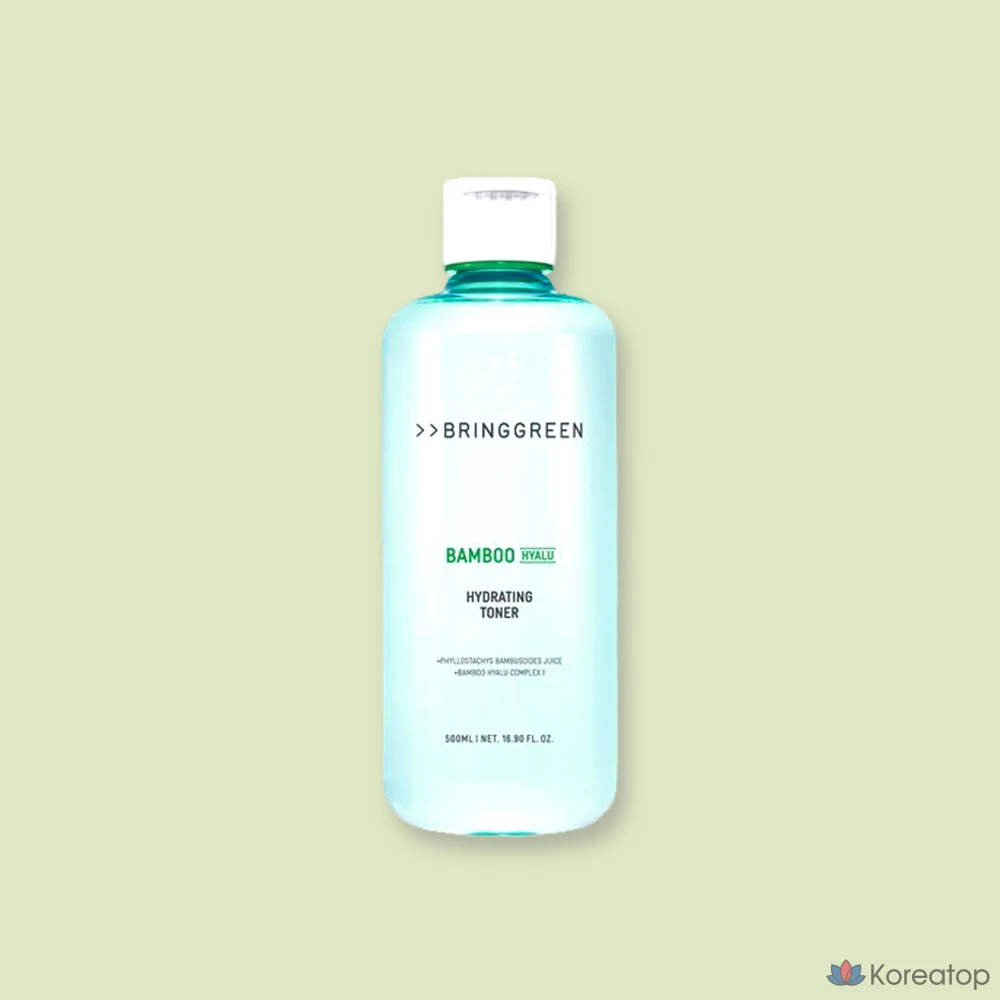 Увлажняющий тоник Bring Green Bamboo с гиалуроновой кислотой, 500 мл, 1 шт.