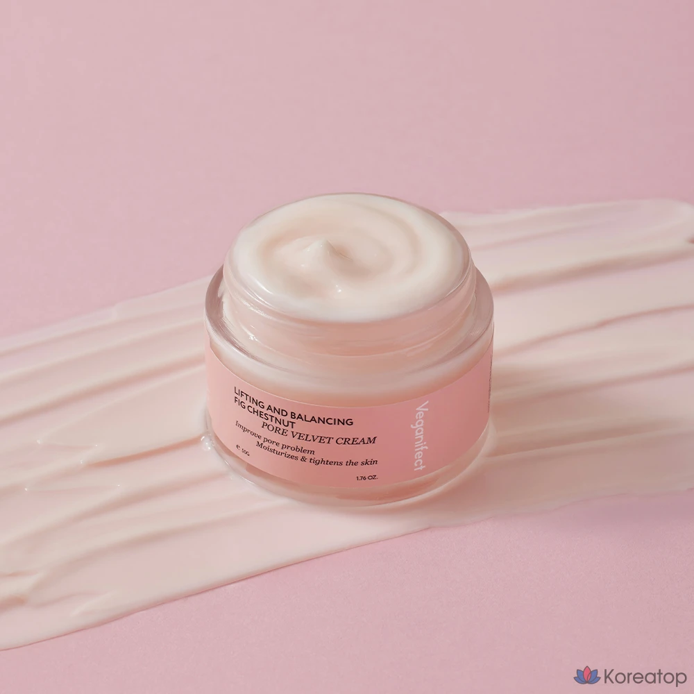 Увлажняющий крем для сужения пор Veganifect Lifting & Balancing Moisturizing Pore Velvet Cream, 50 г, 1 шт.