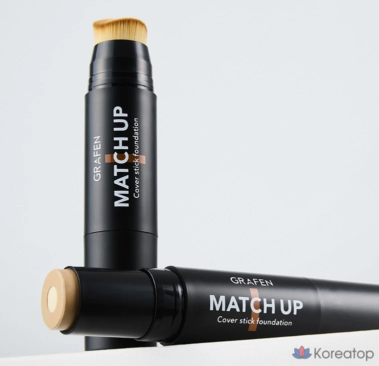 Тональный крем-стик GRAFEN Match Up Cover Stick Foundation SPF50+ PA++++ 12 г, № 21, светло-бежевый, 1 шт.