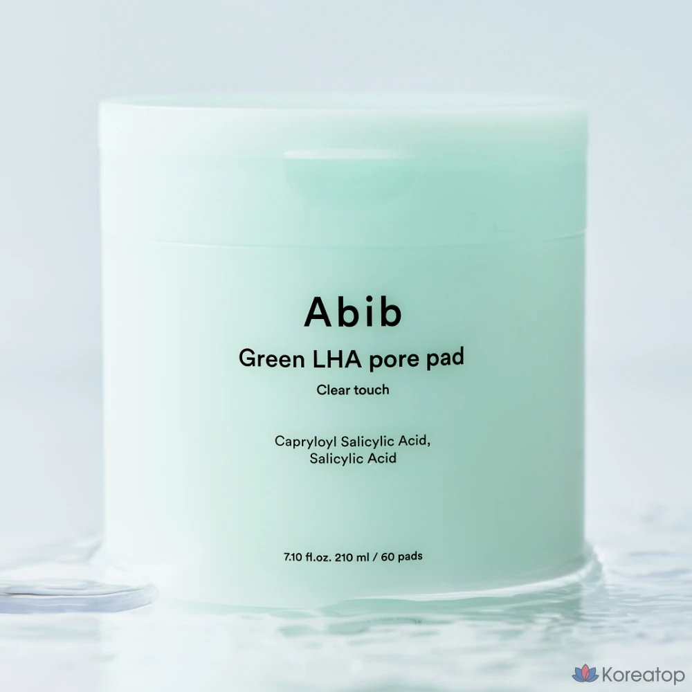 Абиб Грин LHA Подушечки для очищения пор Clear Touch, 210 мл, 60 листов, 1 шт.