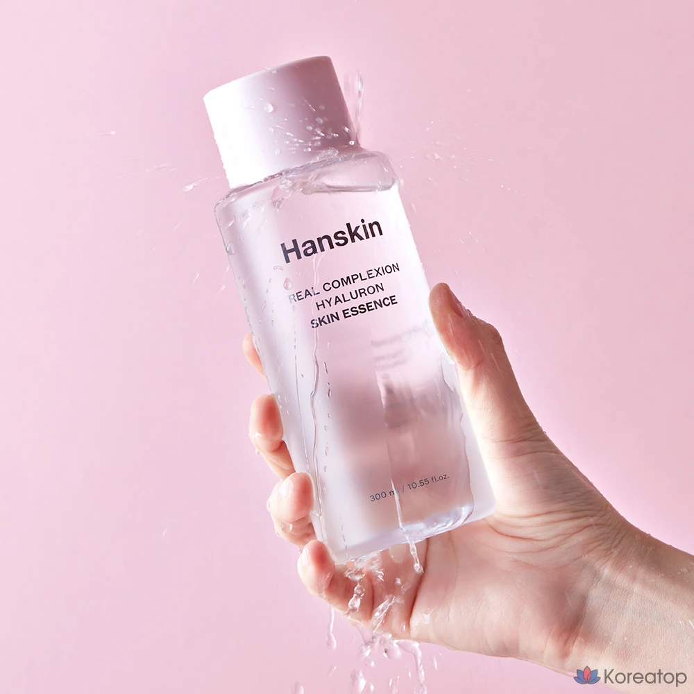 Тонер HANSKIN Real Complexion Hyaluron Skin Essence, 300 мл, 1 шт., фото 4