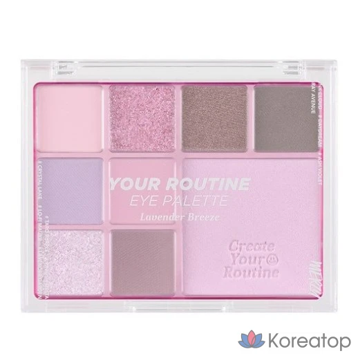 Палетка теней для век MERZY Your Routine Eye Palette, оттенок 02 «Лавандовый аромат прогулки на закате», 1 шт.