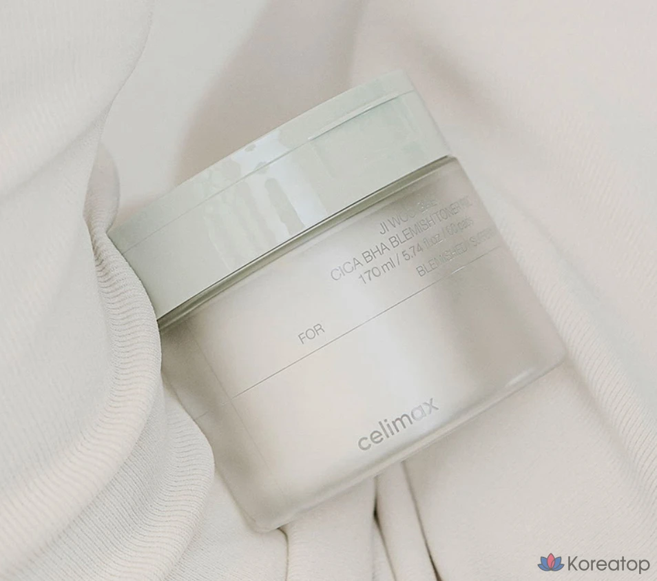 Тонизирующие подушечки для лица Cellimax Eraser Cica Baja от прыщей, 170 мл, 60 листов, 1 упаковка.