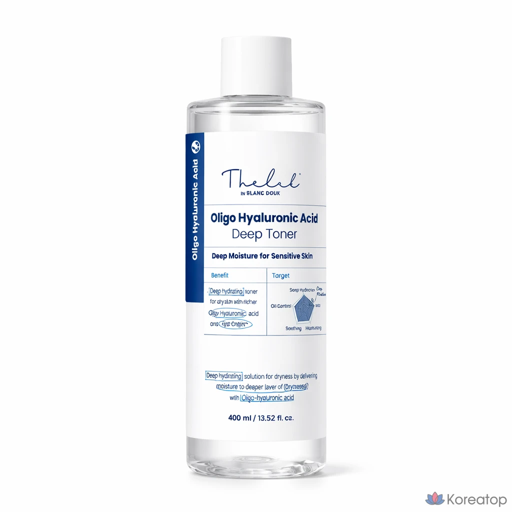 Тонер THE LAB by blanc doux Oligo Hyaluronic Acid Deep Toner, 400 мл, 1 шт., фото 2