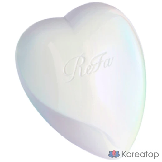 Инструмент для массажа ReFa Heart Brush, оттенок Aurora White, 1 шт.