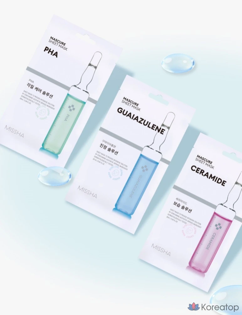 Тканевая маска для лица Missha Mascure Moisture Solution Sheet Mask Hyaluronic Acid, 1 шт.