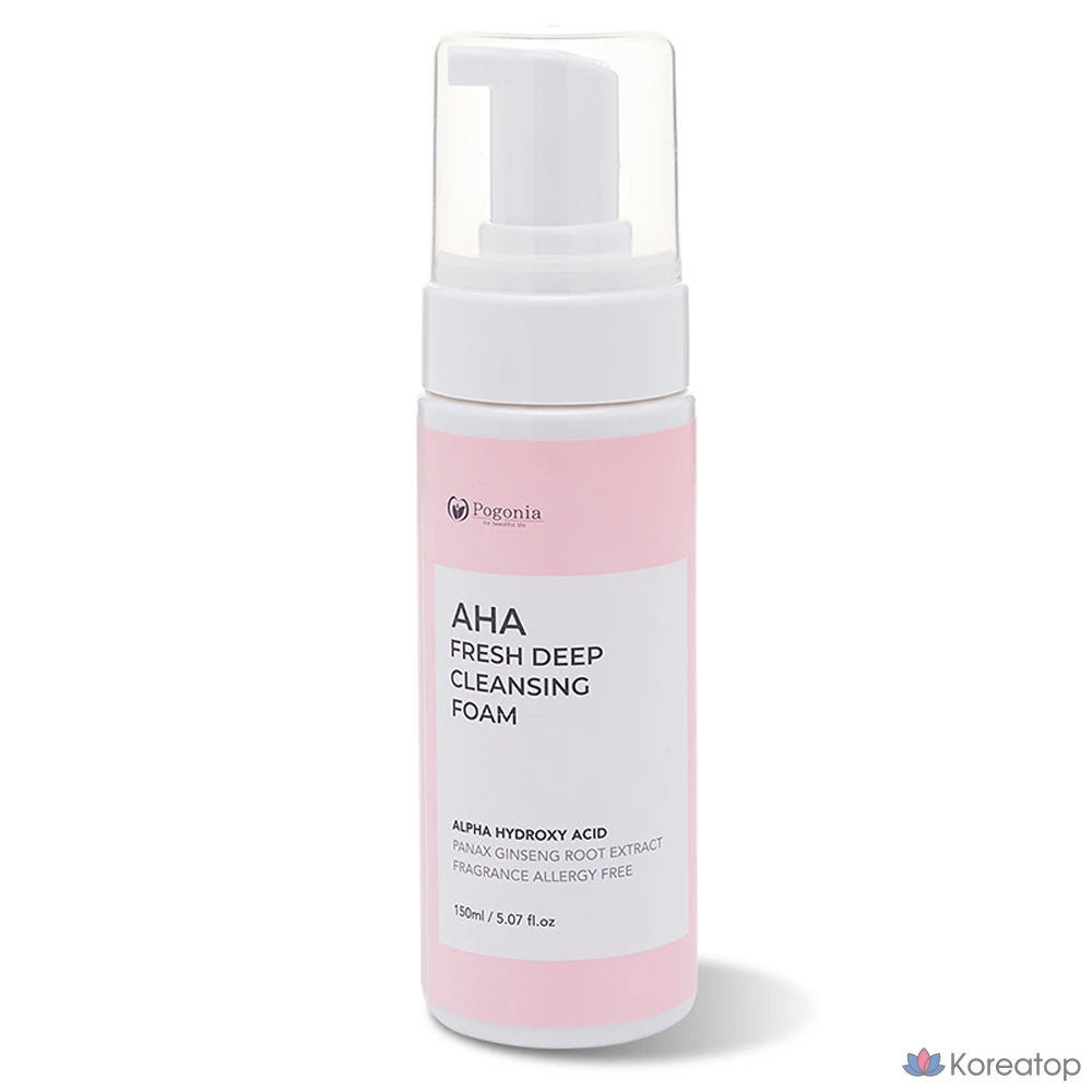 Пенка для глубокого очищения кожи Pogonia AHA, 1 шт., 150 мл