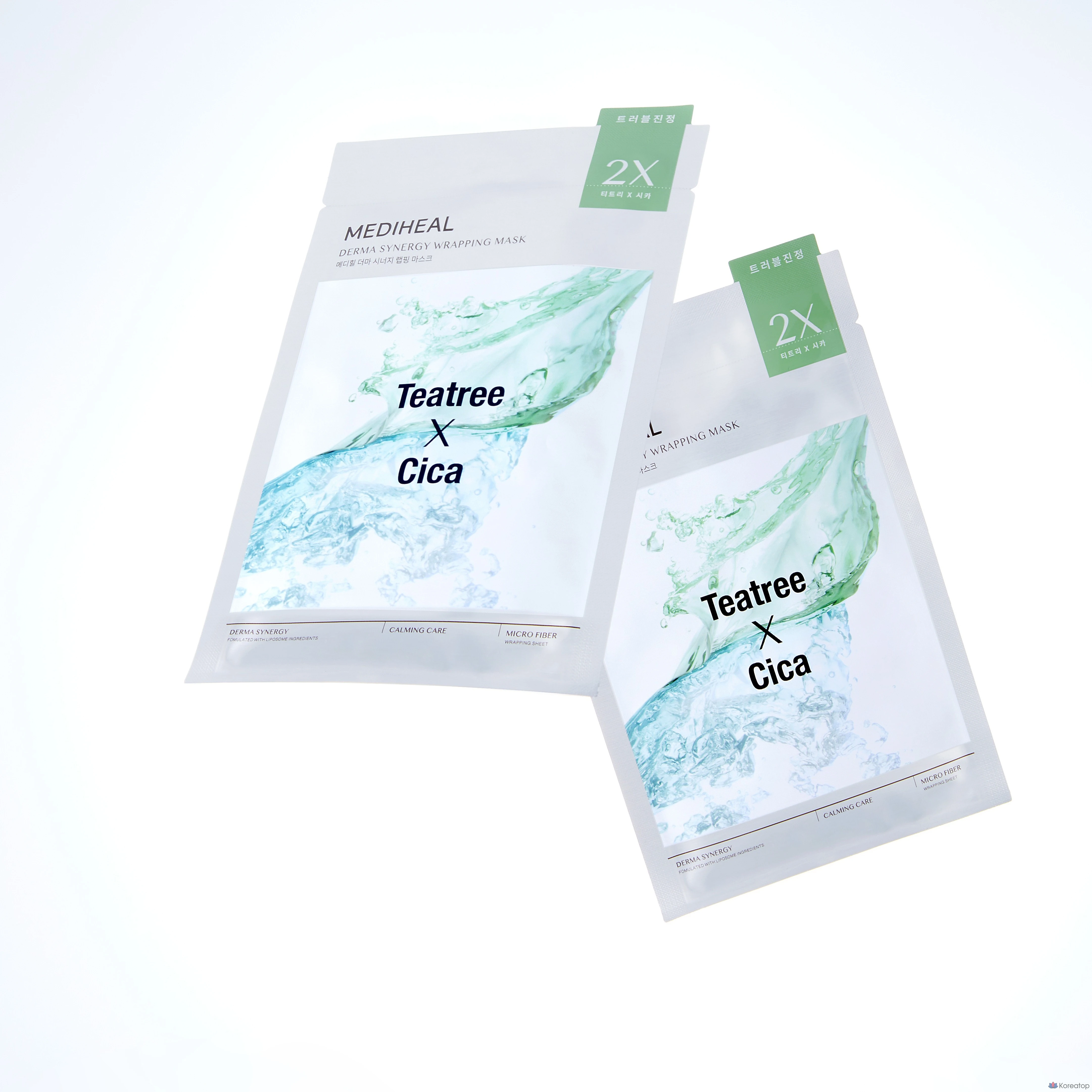Тканевая маска для лица MEDIHEAL Derma Synergy Trouble Calming Wrapping Mask, 20 шт., фото 4