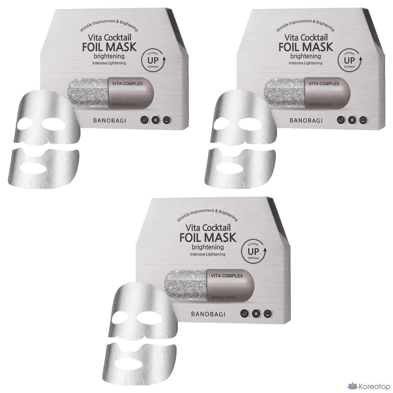 Тканевая маска для лица Banobagi Vita Cocktail Foil Mask Brightening, 300 мл, 30 шт.