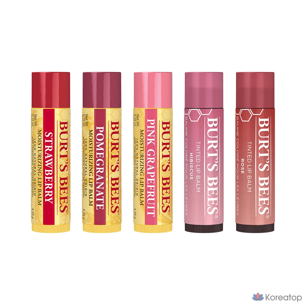 Набор бальзамов для губ Burt's Bees Lovely, 1 штука, 5 бальзамов для губ