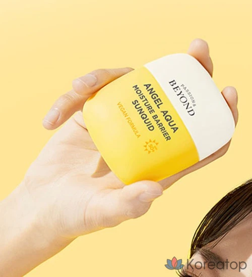 Увлажняющий защитный крем BEYOND Angel Aqua Moisturizing Barrier Sunquid SPF50+ PA++++, 50 мл, 1 шт.