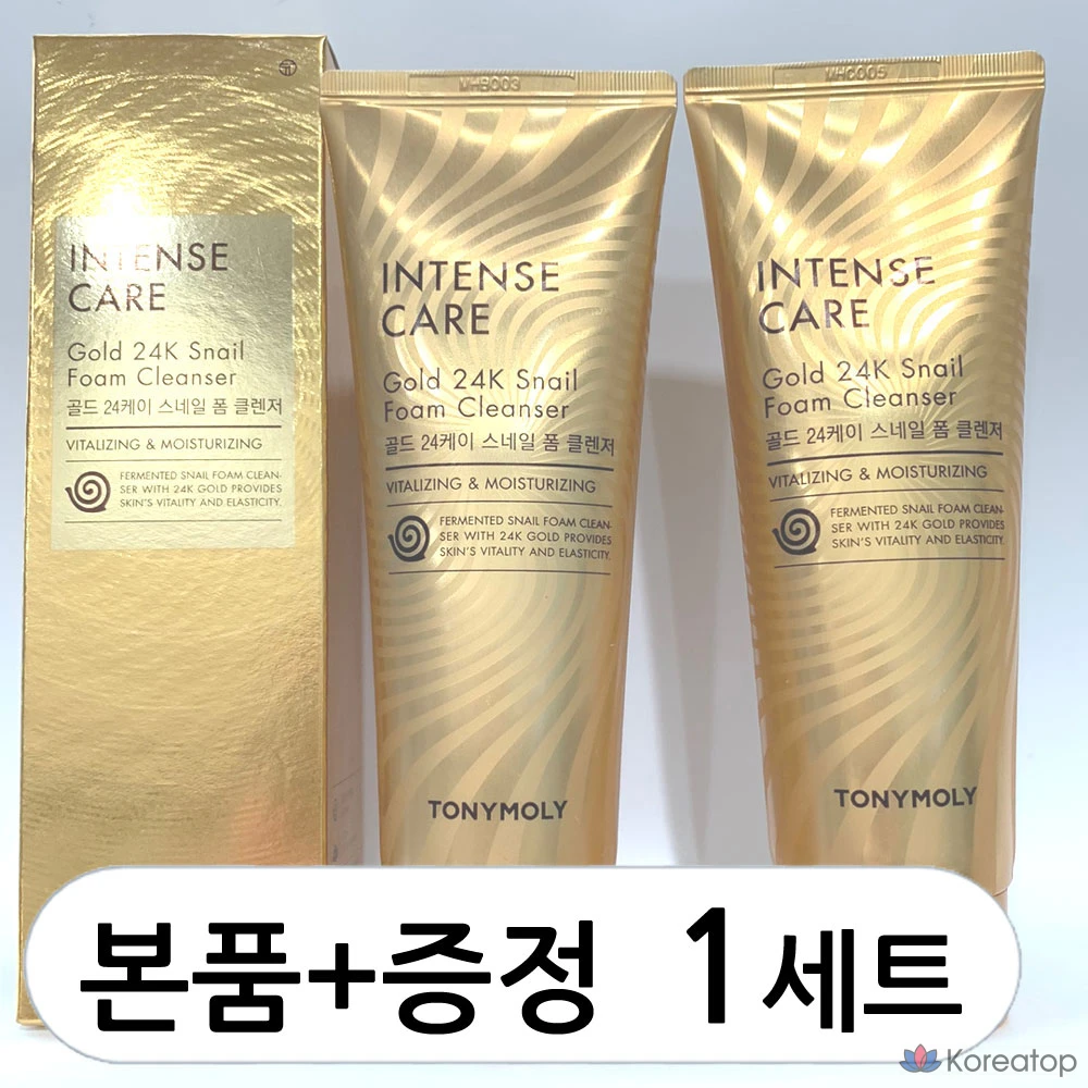 Пенка для умывания Tony Moly Intense Care Gold 24K Snail Foam Cleanser, 1 шт., 300 мл