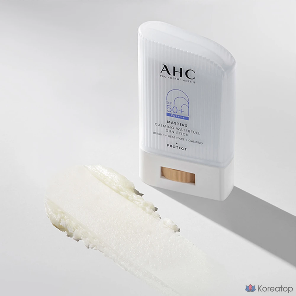Солнцезащитный стик AHC Masters Calming Waterful Sun Stick SPF50+ PA++++, 22 г, 1 шт.