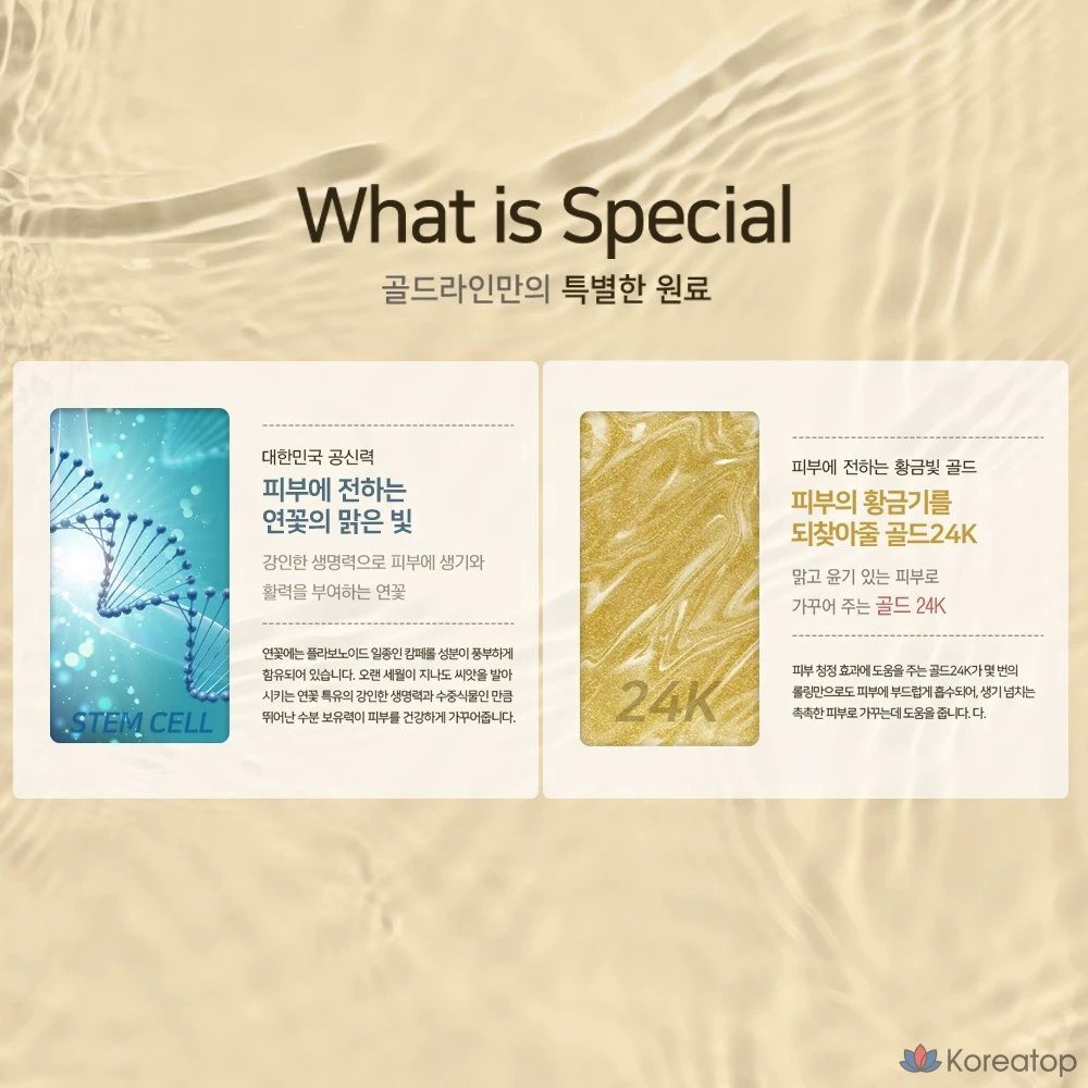 Набор Coreana Cellcode Gold Line из 8 предметов с фирменной сумкой, 1 комплект