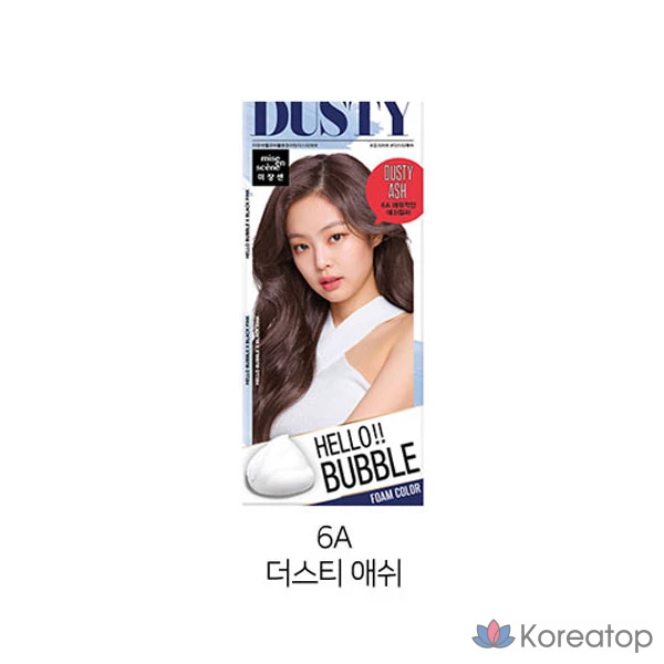 Краска для волос Mise en Scene Hello Bubble, 7K пепельно-хаки коричневый, 1 шт., фото 2