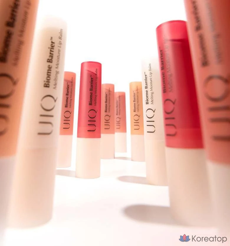 Увлажняющий бальзам для губ UIQ Biome Barrier Melting Moisture Lip Balm, оттенок Coral Breeze, 3,2 г, 1 шт.