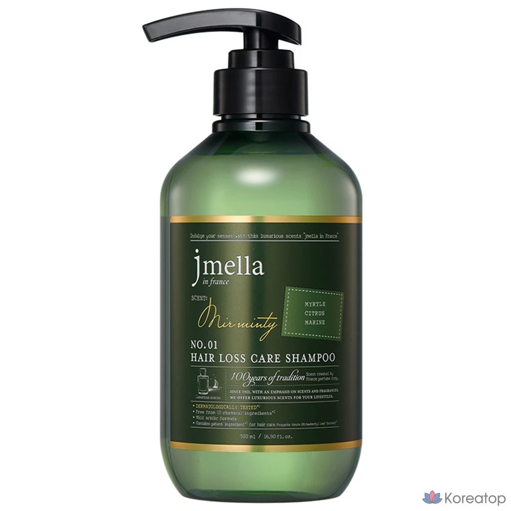 J.Mella In France Mir Minty Шампунь против выпадения волос, 500 мл, 1 шт.