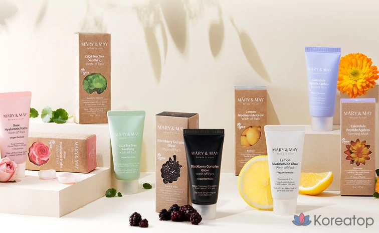 Набор из 5 мини-масок для умывания Marienmay по 30 г (5 видов), 5 штук., фото 6