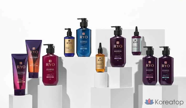 Шампунь Ryo Jayangyunmo 9EX для лечения выпадения волос, подходит для нормальной и сухой кожи головы, 400 мл, 1 шт.