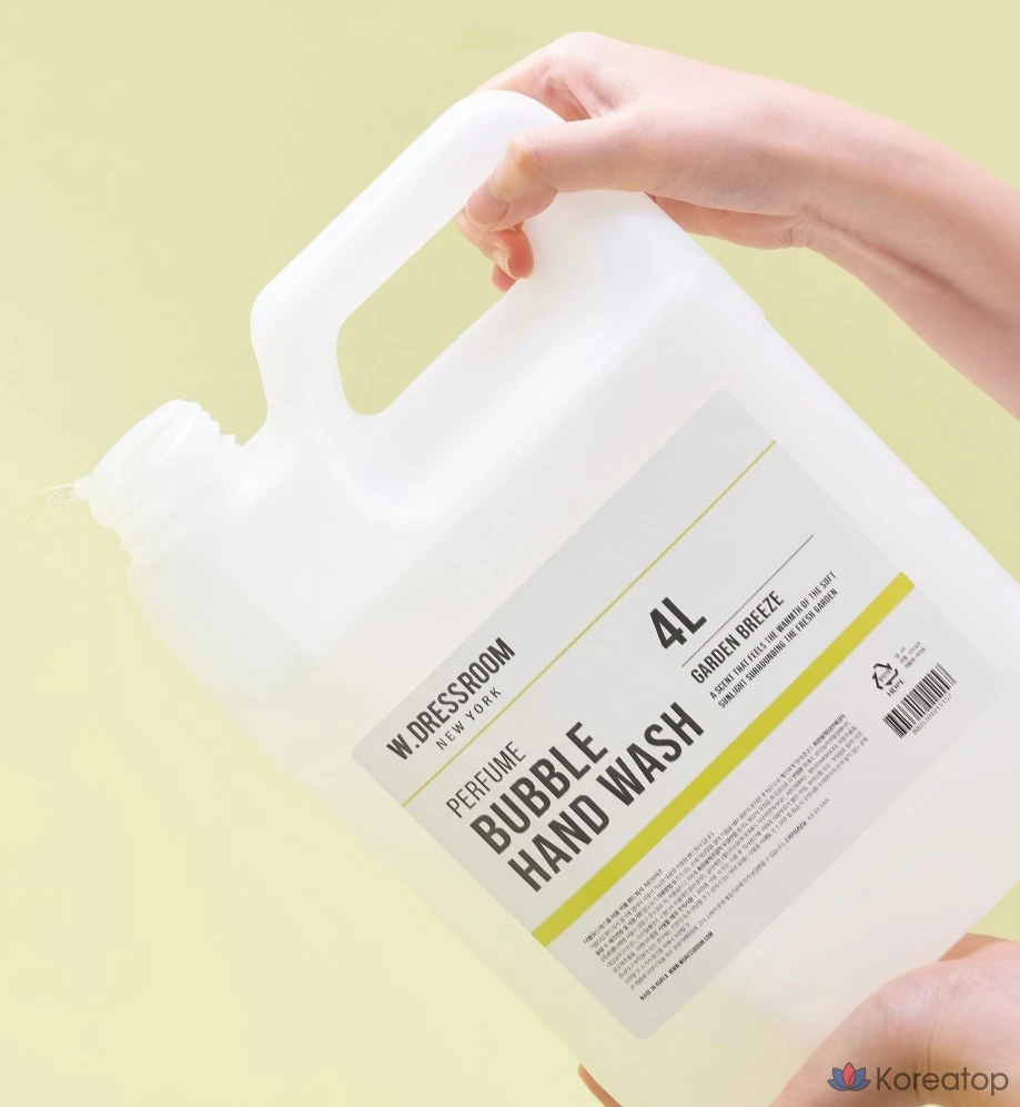 Сменный блок для жидкого мыла для рук W.Dressroom Perfume Bubble Hand Wash Garden Breeze, 4 л, 1 шт.