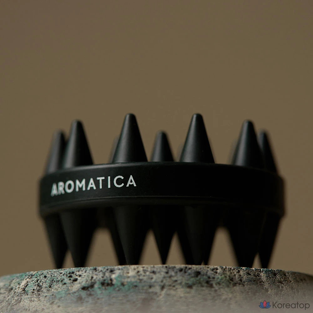 Щетка для мытья головы Aromatica Dual Scalp, черная, 1 шт.