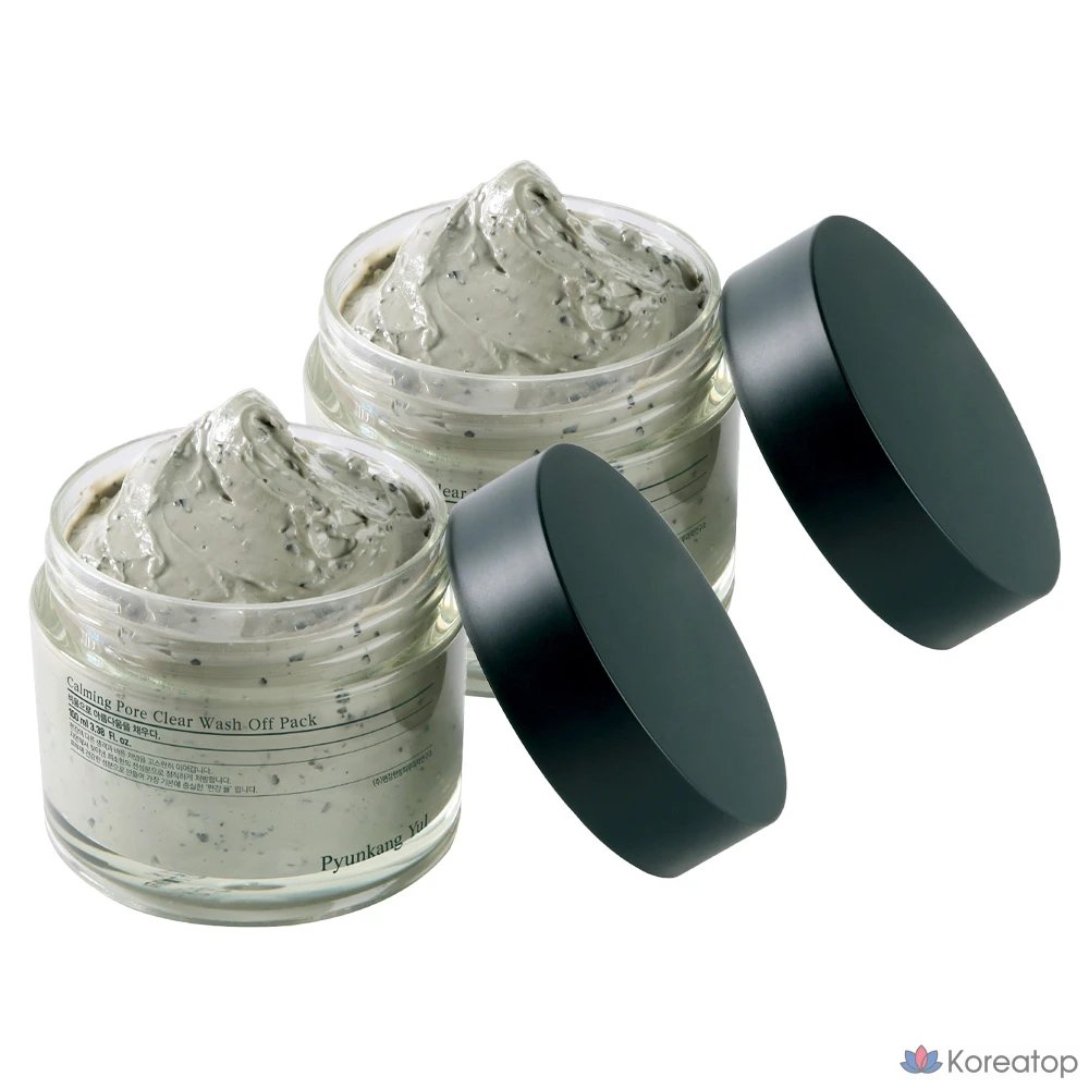 Успокаивающая очищающая маска для пор Pyungangyul, 100 г, 1 упаковка, 2 упаковки