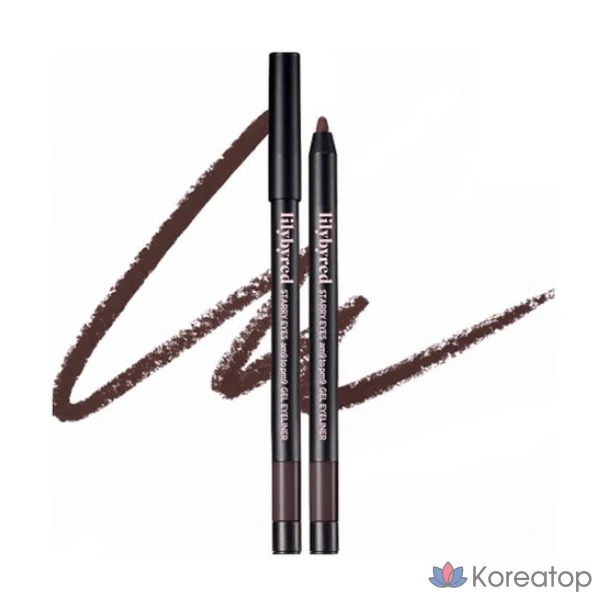 Гелевая подводка для глаз Lilybyred Stareyes Nine to Nine (№ 18 Hazy Brown), № 18 Hazy Brown, 1 шт.