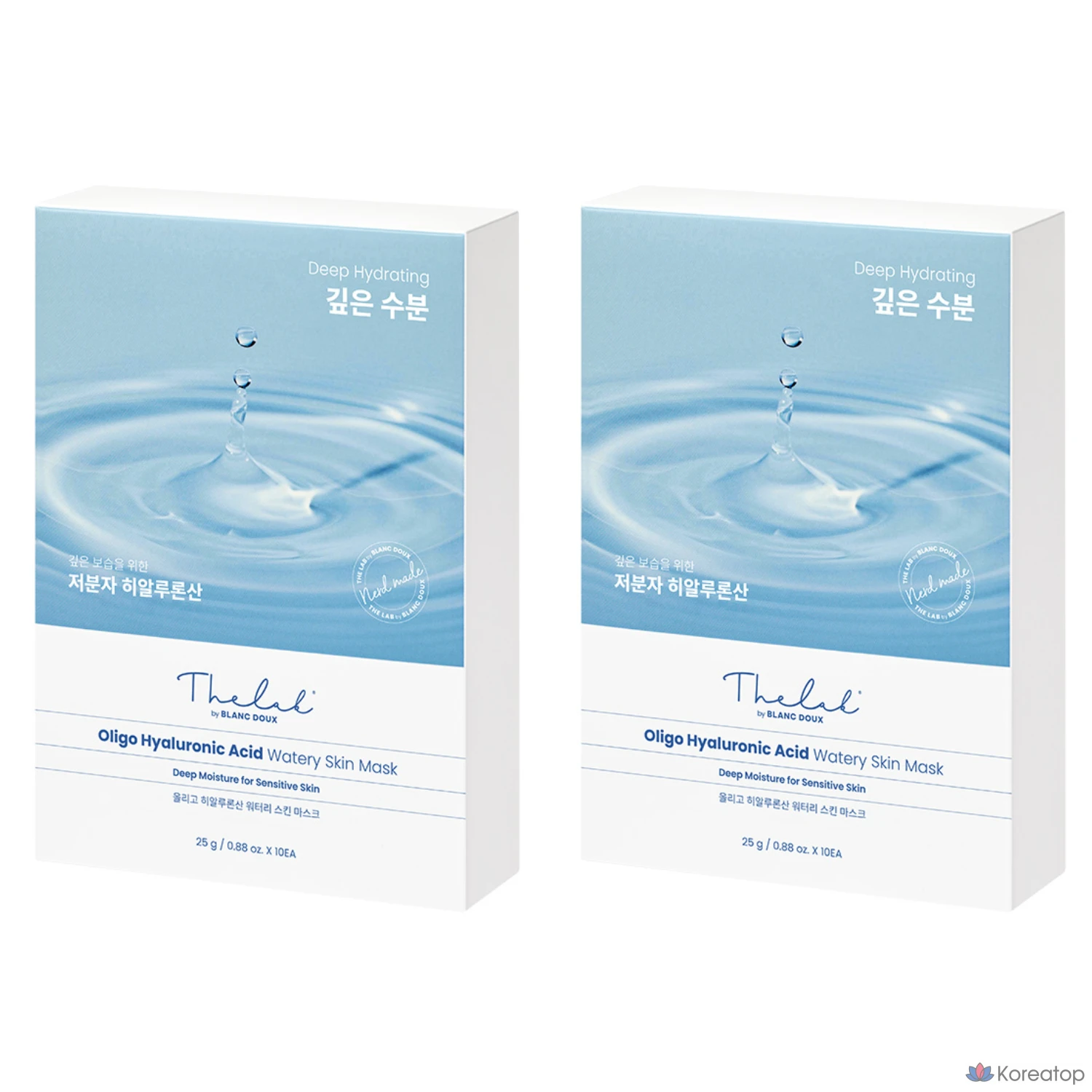 Маска для лица с гиалуроновой кислотой THE LAB by blanc doux Oligo, 250 г, 10 штук, 2 упаковки.