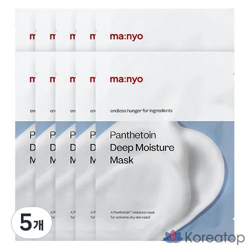 Увлажняющая маска Manyo Factory Pantetoin Deep Moisture Mask 30 г, 10 штук, 5 штук
