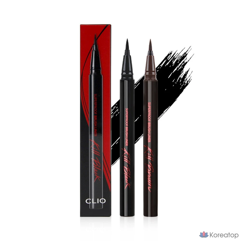 Подводка для глаз Clio Superproof Brush Liner, № 2, коричневая, 1 шт.