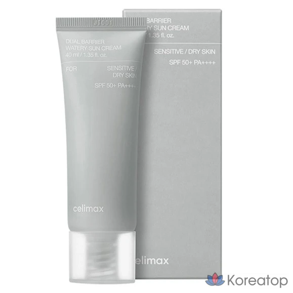Солнцезащитный крем Cellimax Dual Barrier Watery Sunscreen SPF50+ PA++++, 40 мл, 1 шт.
