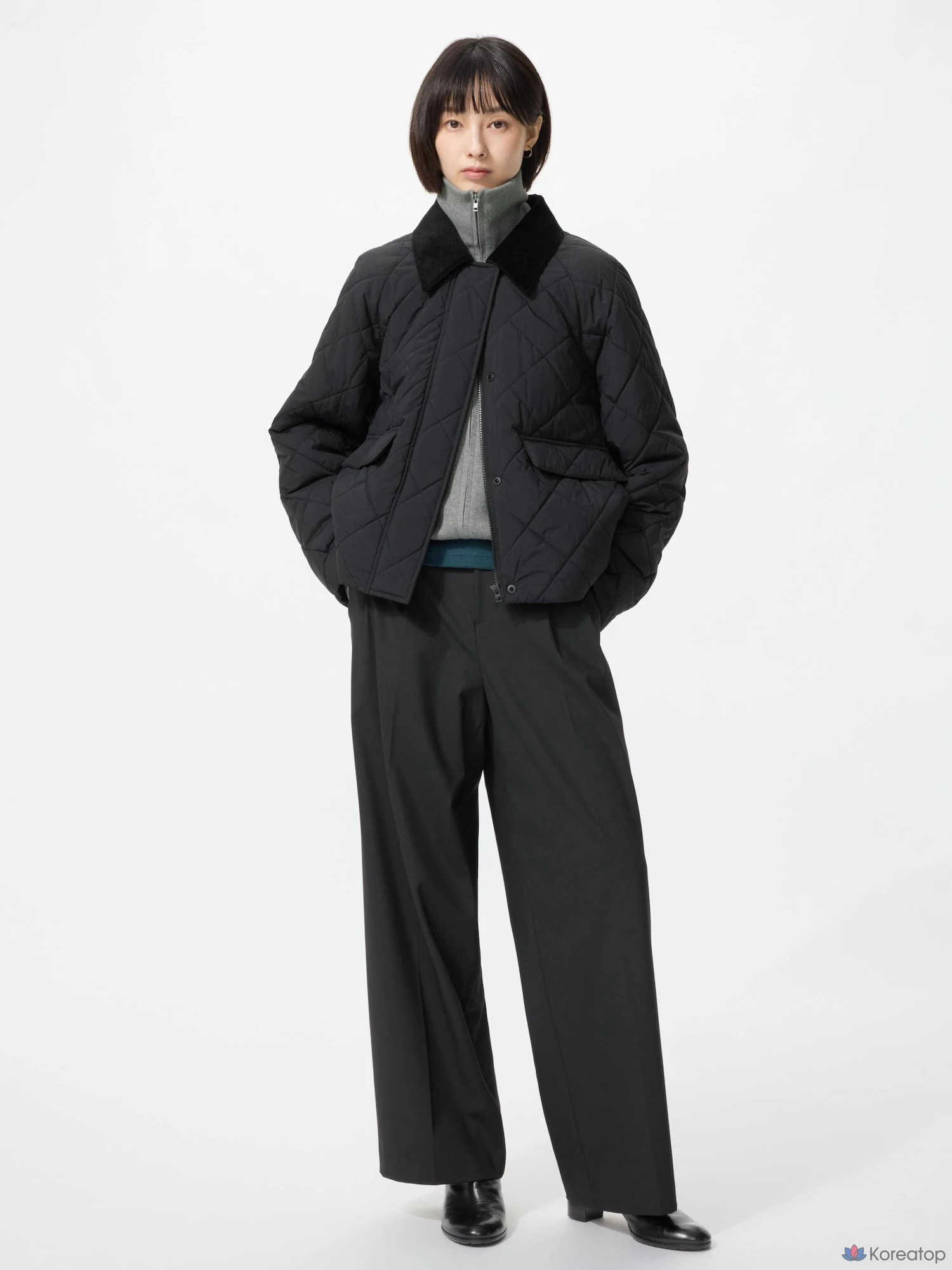 Брюки Uniqlo Smart Wide Straight Pants