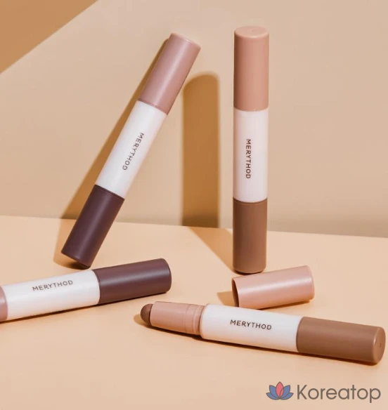 Стик для контурирования Merythod Double Contour Stick 3,3 г, оттенок 02 «Ириска коричневый», 1 шт.
