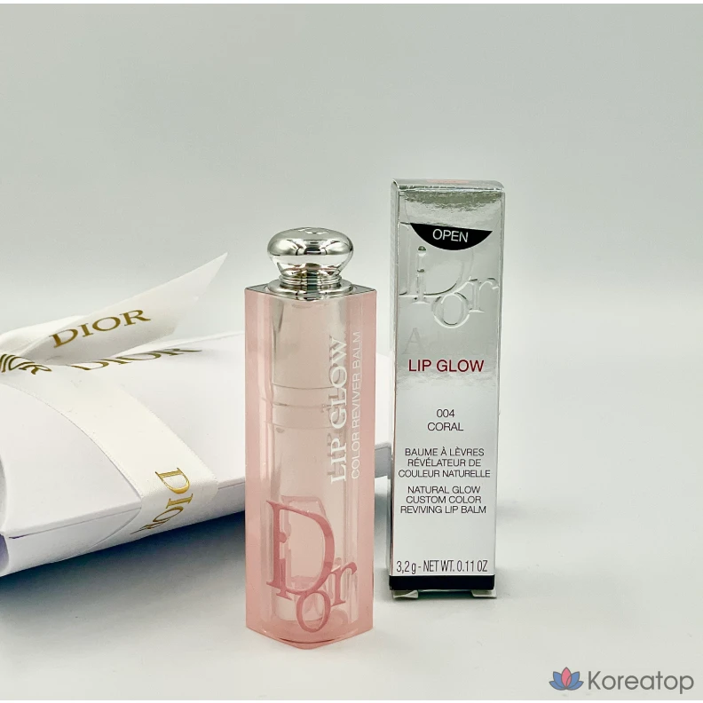 Бальзам для губ Dior Tinted Balm Color Lip Balm New Lip Glow, оттенок Coral Pink 033, 3.2 г, 1 шт., фото 8