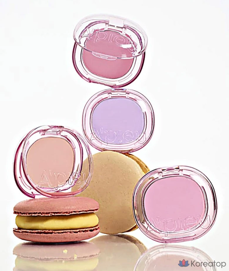 Пастельные румяна A'Pieu Juicy Pang 3,7 г, CR02, цвет абрикосовый хлопок, 1 шт., фото 3