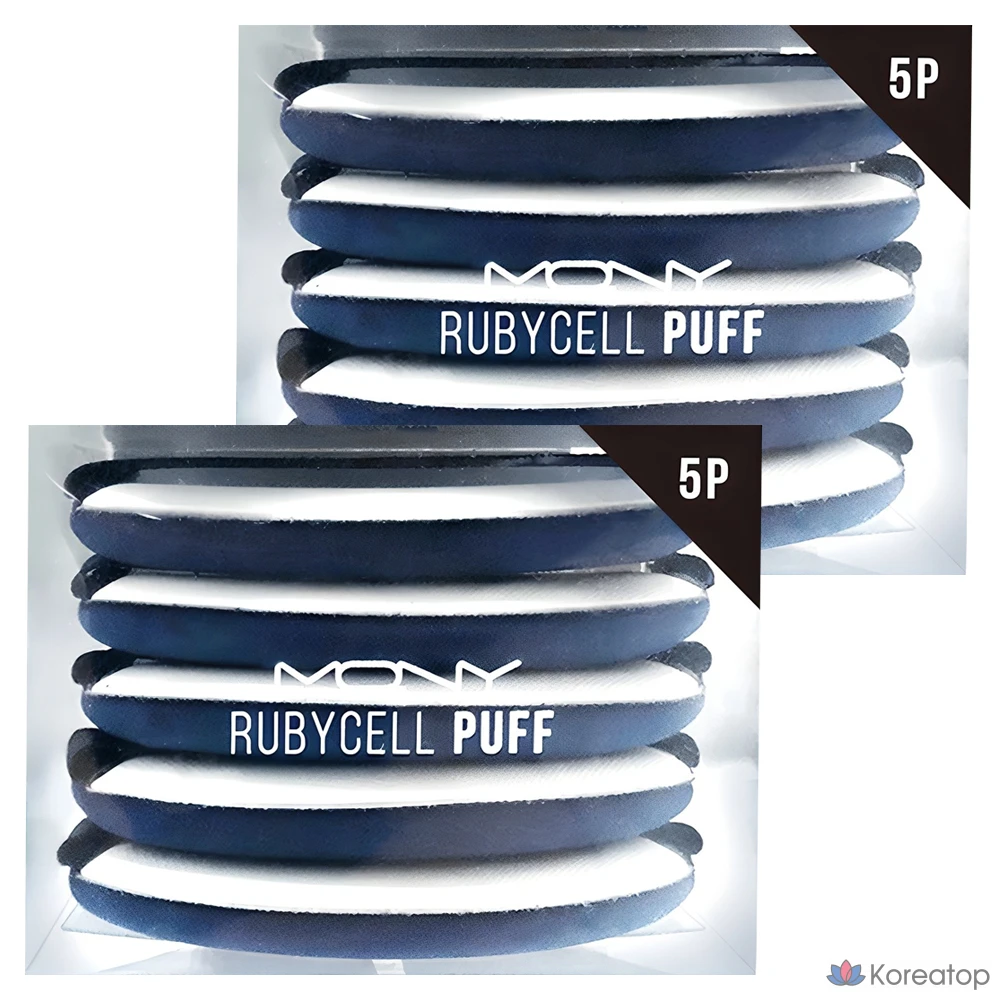 Набор из 5 объемных бигуди Mqny New York Ruby Self Puff, разные цвета, 2 шт.