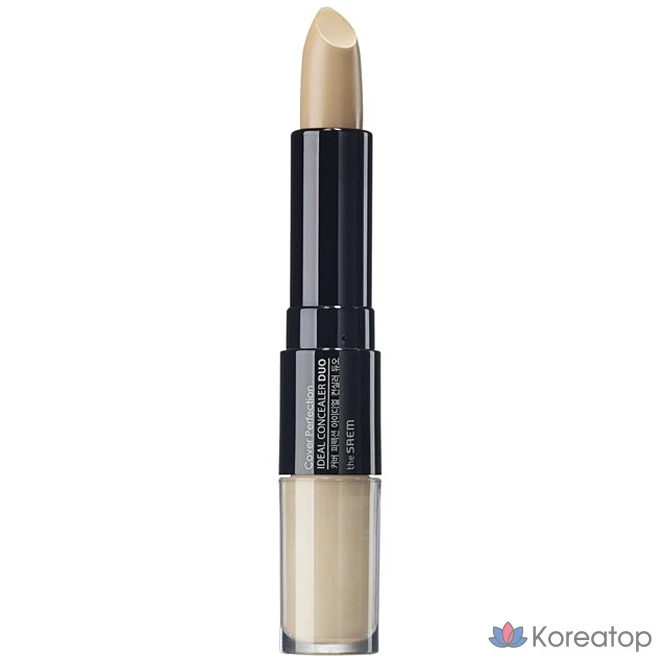 Консилер The Saem Cover Perfection Ideal Dual Conceaser, № 1, прозрачно-бежевый, 1 шт.