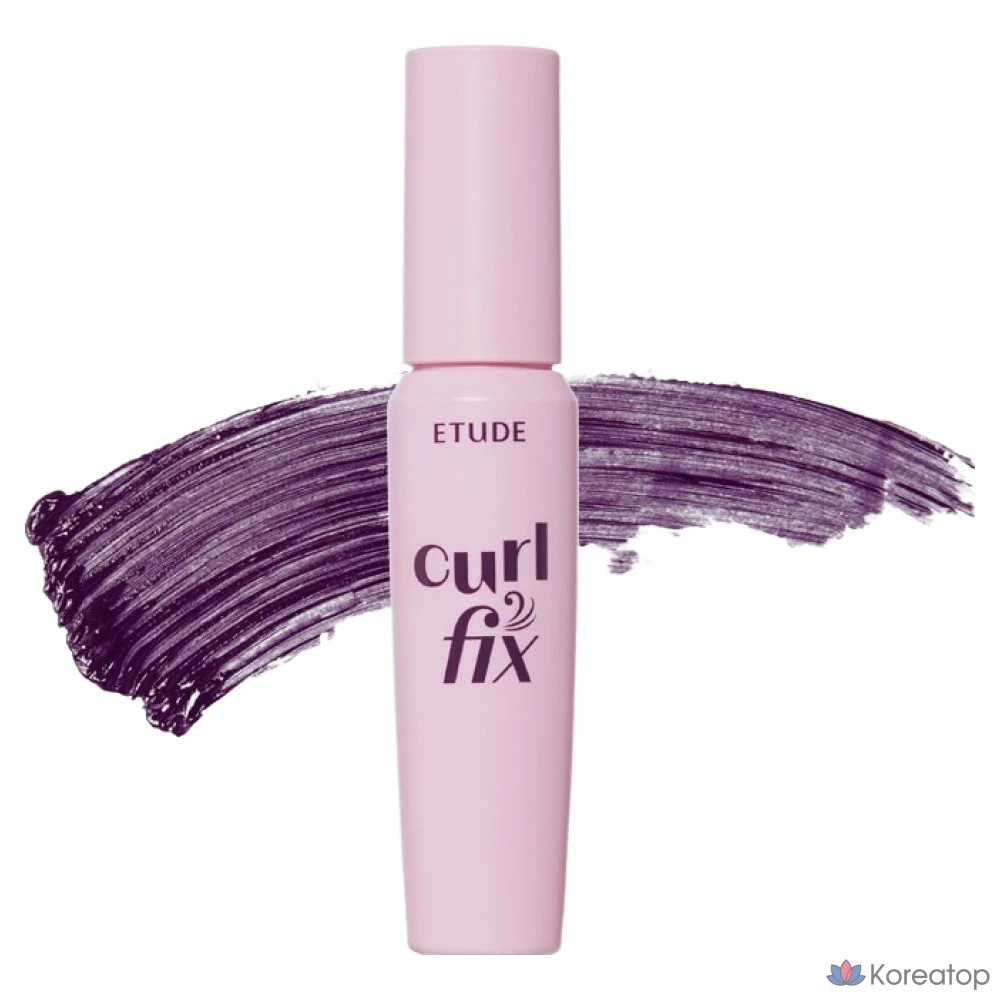 Тушь для ресниц Etude House Curl Fix Mascara Mini, 4 г, 1 шт., цвет сливово-черный (06).