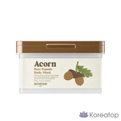Маска для лица Skinfood Acorn Pore Peptide, 270 г, 30 штук, 4 упаковки., фото 5