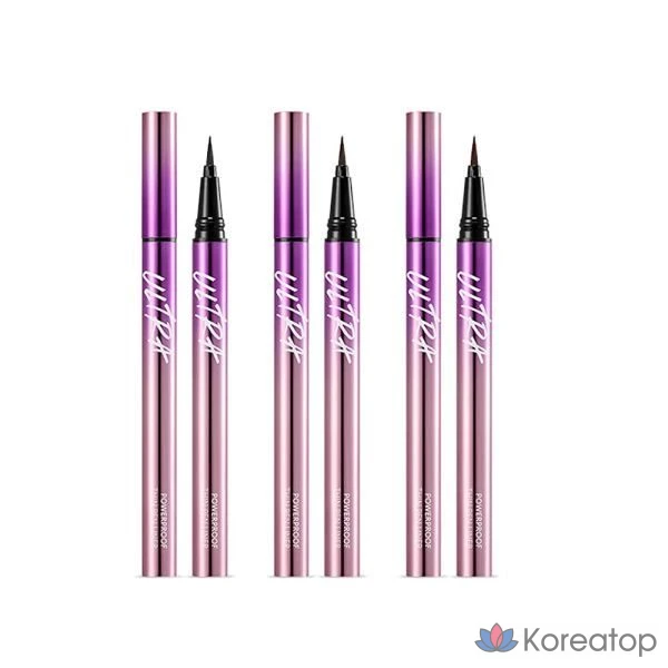 Тонкая подводка для глаз Missha Ultra Powerproof, 0,4 г, черная, 1 шт.