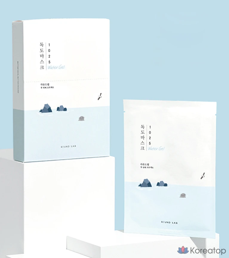 Увлажняющая гелевая маска Round Lab 1025 Dokdo, 30 мл, 1 упаковка, 20 штук., фото 5