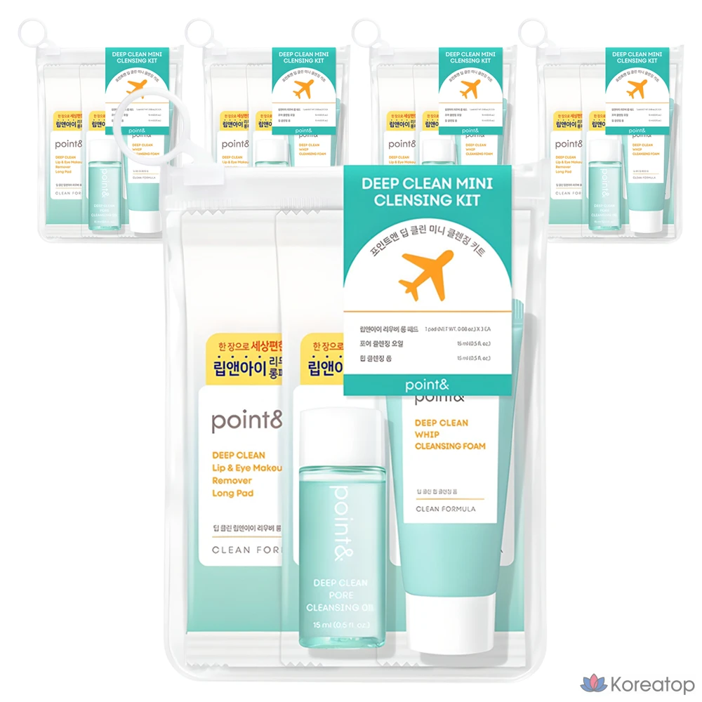 Набор для точечного и глубокого очищения кожи Point& Mini Cleansing Kit Set, 3 вида, 5 комплектов
