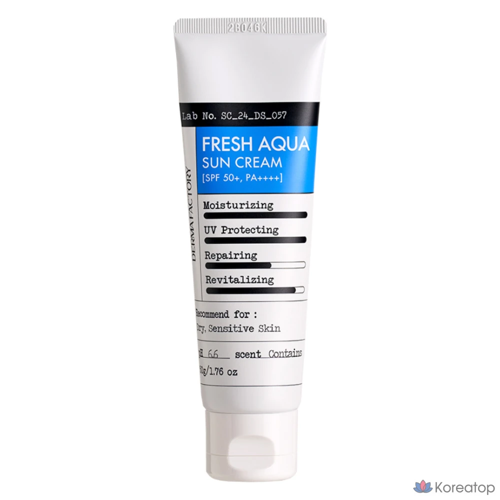 Увлажняющий солнцезащитный крем Derma Factory Fresh SPF50+ PA++++, 50 г, 1 шт.