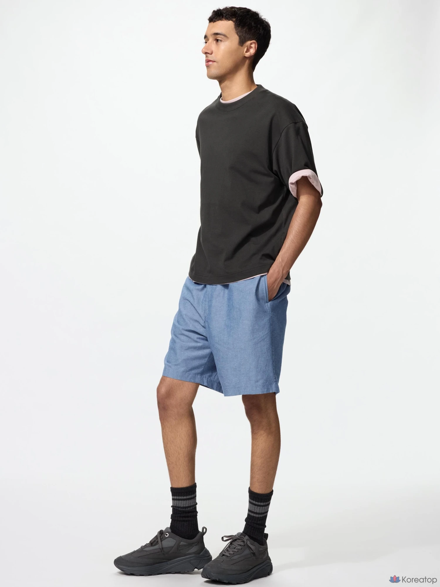 Шорты Uniqlo Linen Blend Easy Short Pants