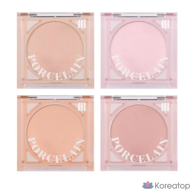 Румяна MERZY Porcelain Cheek Blusher 4,2 г, оттенок Stunning Coral, 1 шт.